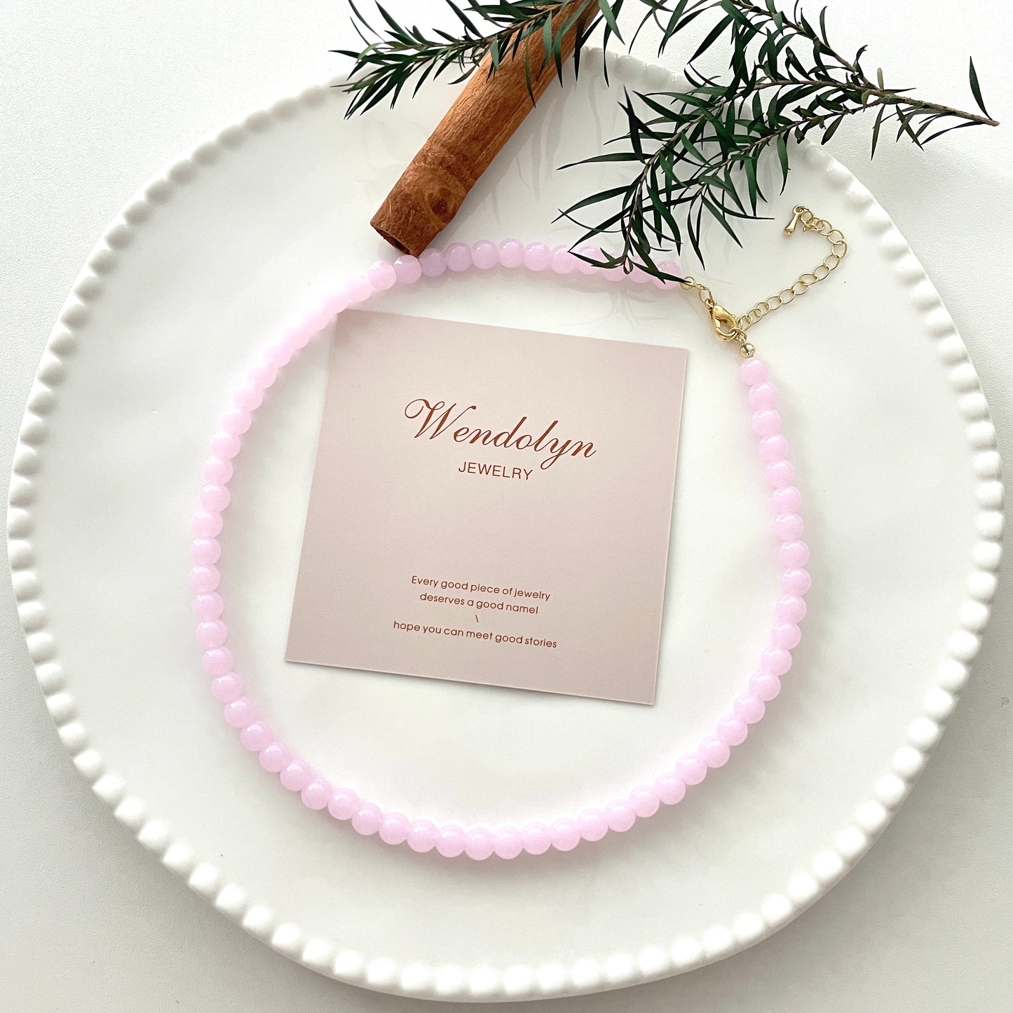 Pink Crystal Necklace