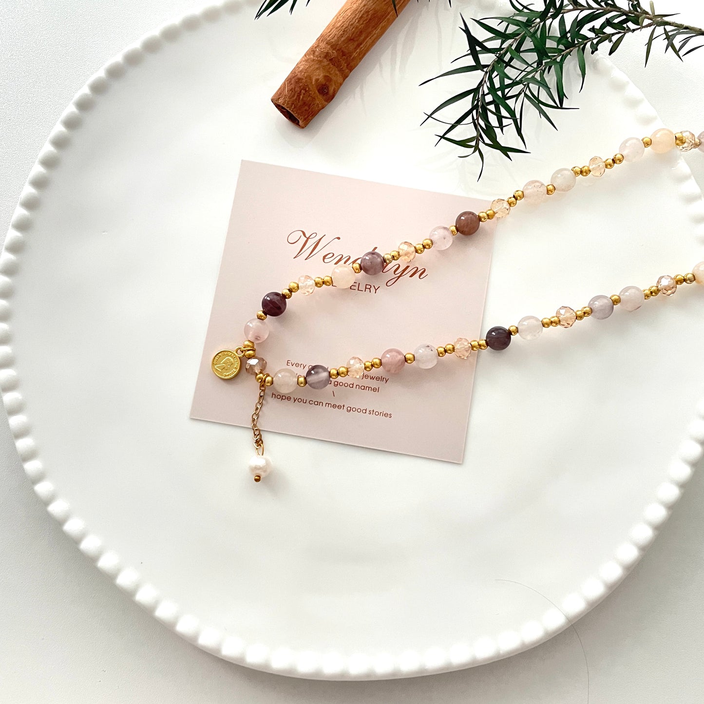 Golden Crystal Necklace