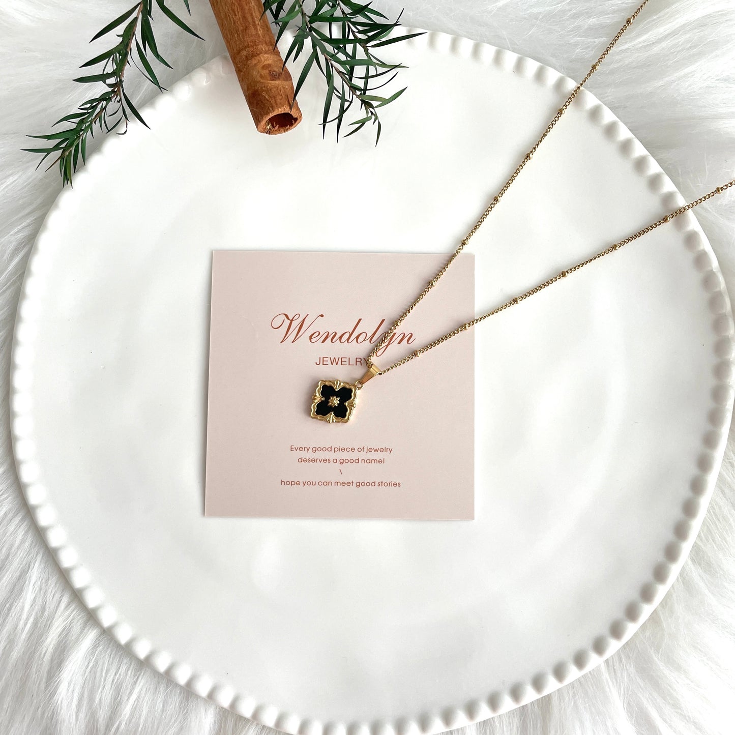 Black Clover Necklace