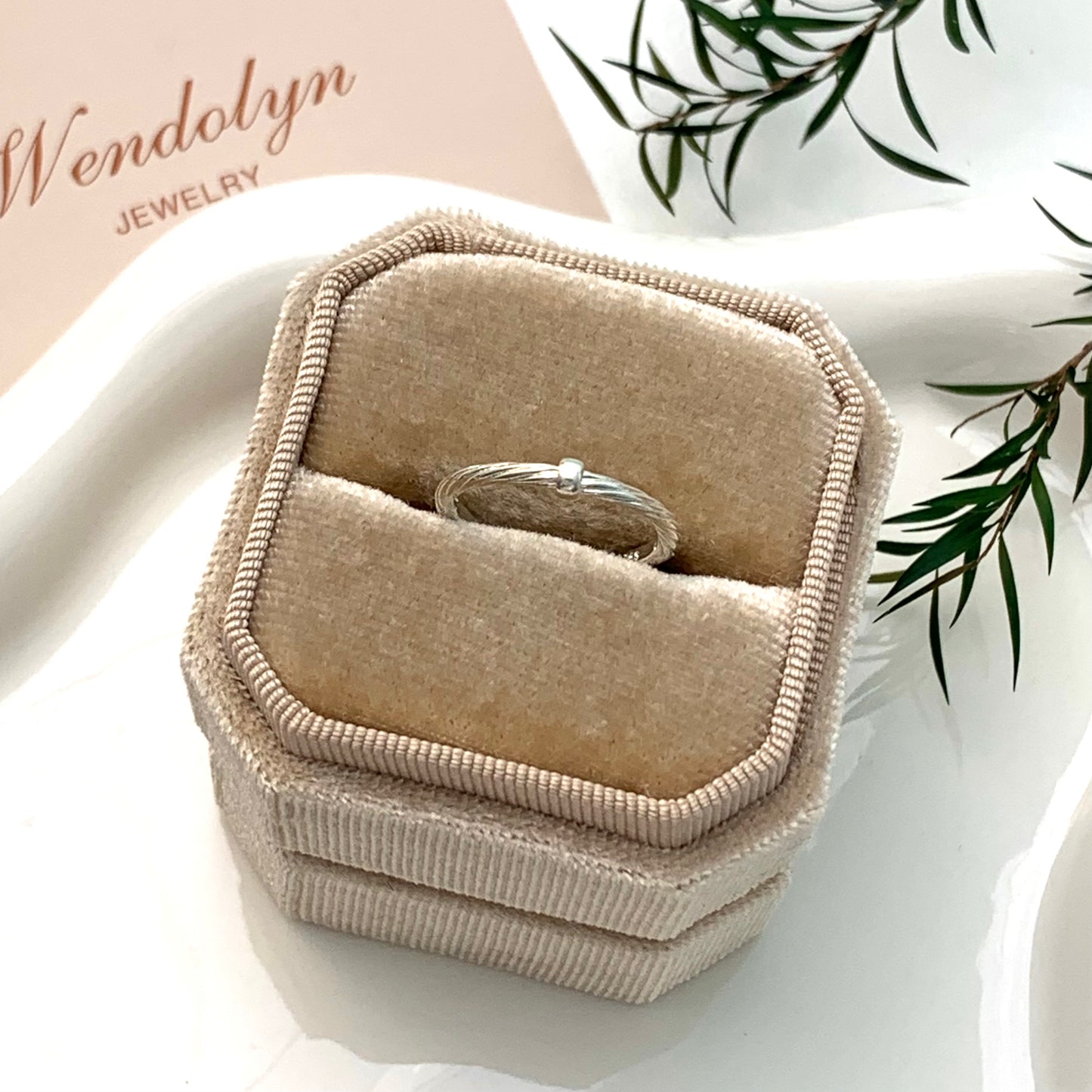 SLIVER BRAIDS OPEN RING