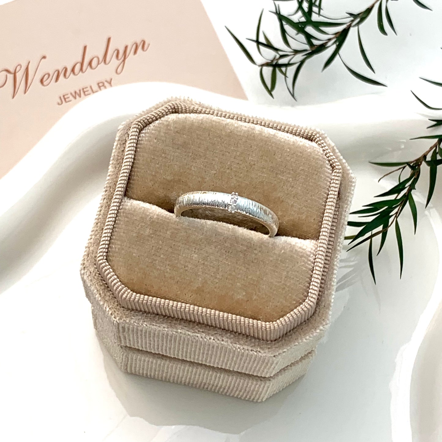 SLIVER ZIRCON OPEN RING