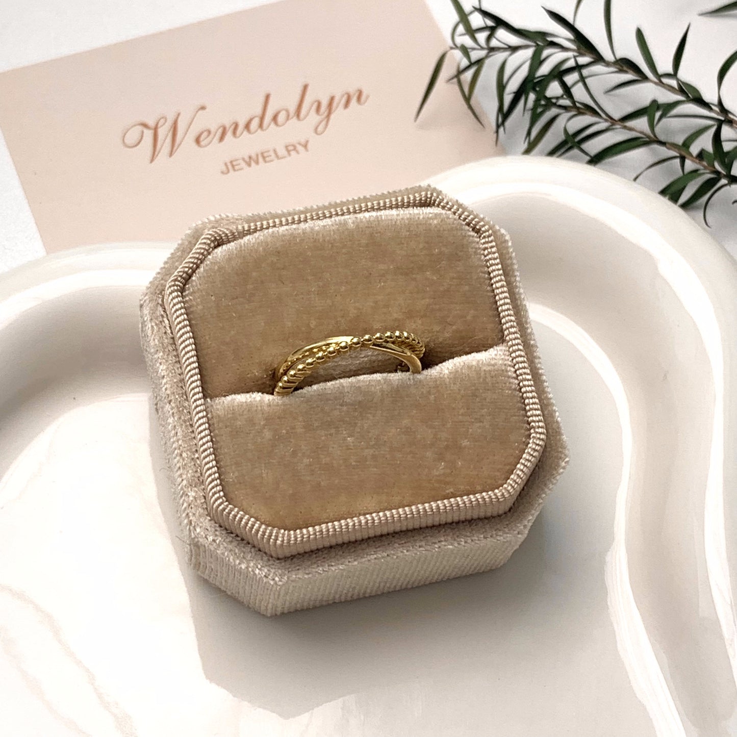 GOLDEN CROSS OPEN RING