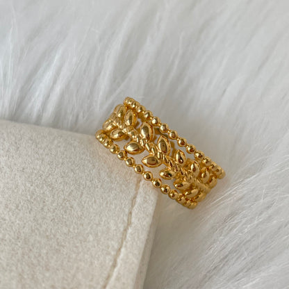 DOUBLE LEAF RING
