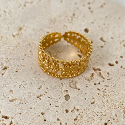 DOUBLE LEAF RING