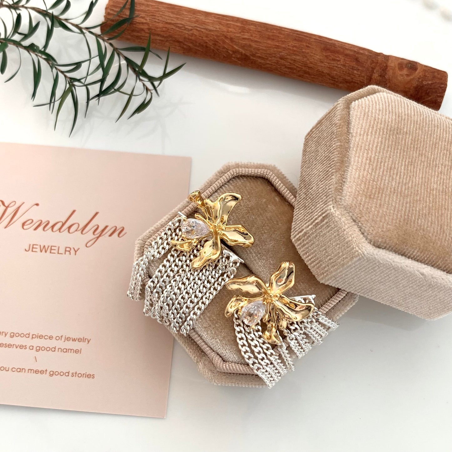 Bowknot Tassels Earrings