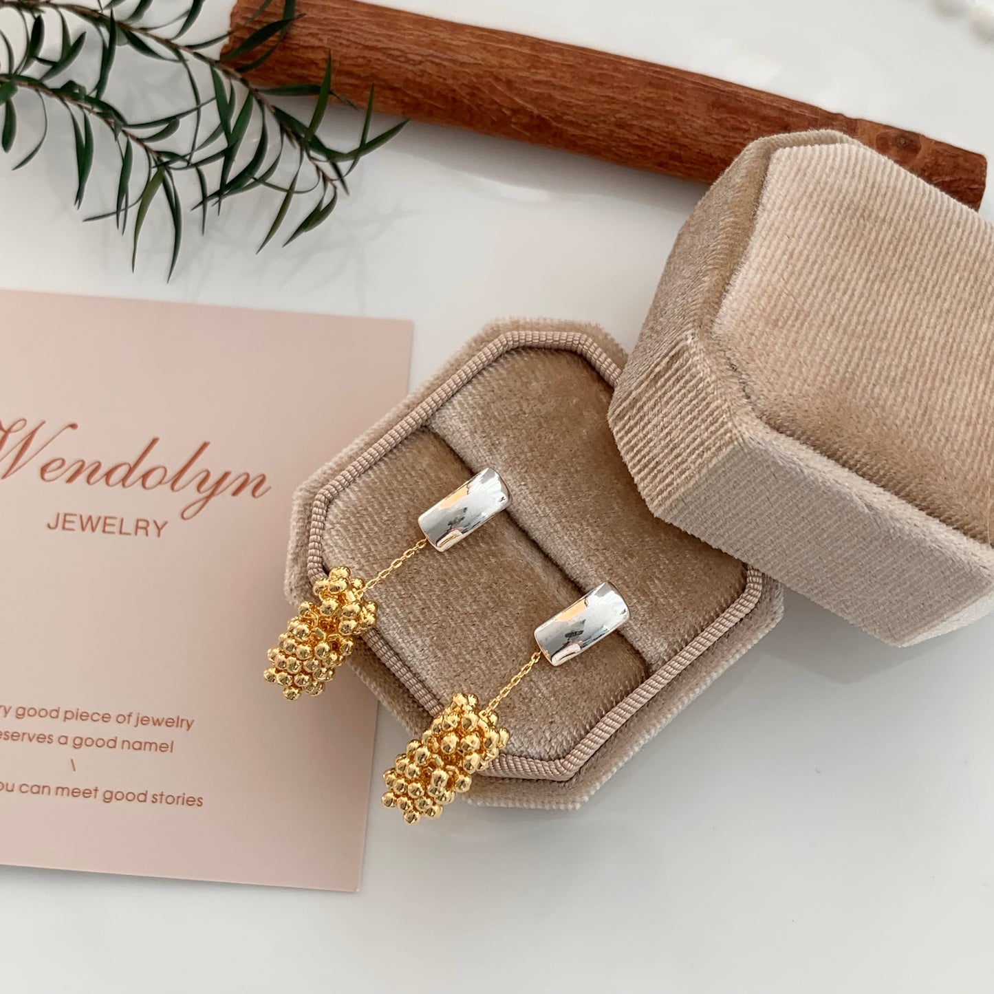 Golden Tassels Earrings