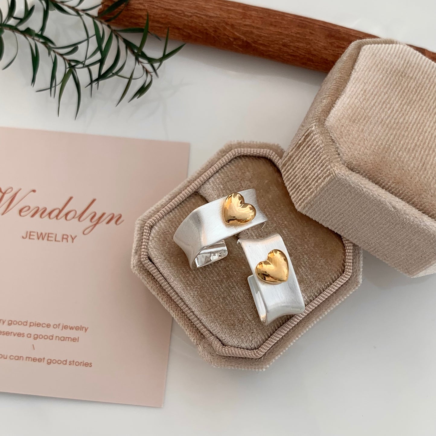 Silver Heart Earrings