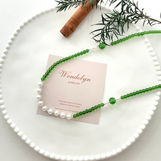 Pearl Crystal Necklace