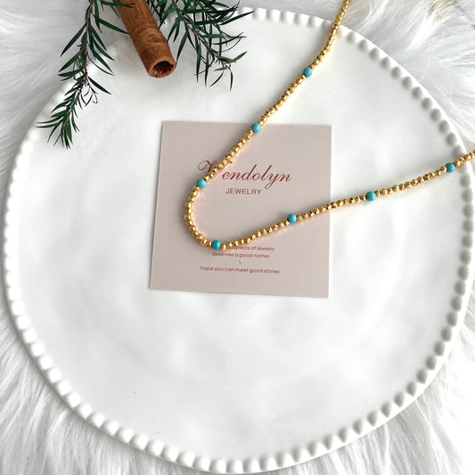 Golden Bead Necklace