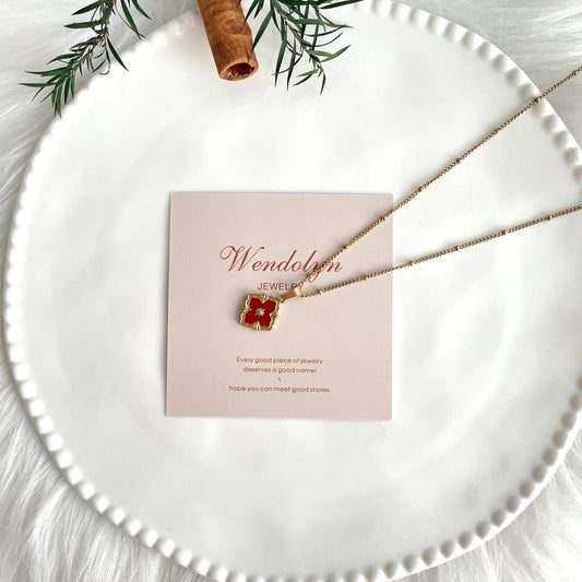 Red Clover Necklace