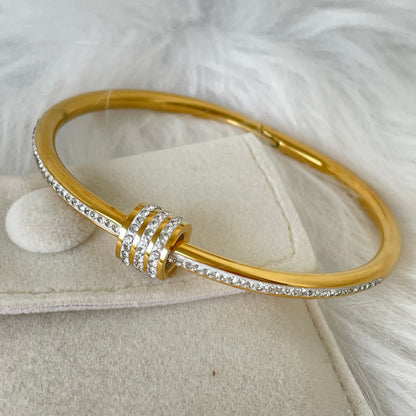 CYLINDRICAL DIAMOND BRACELET
