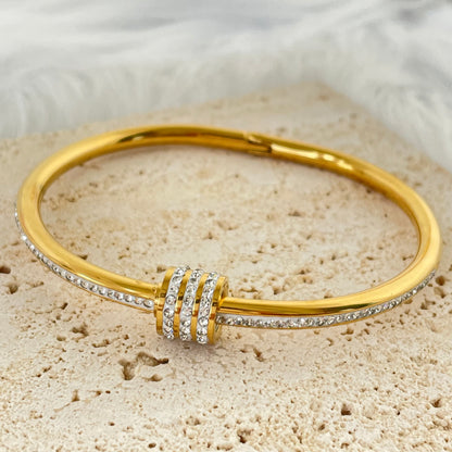 CYLINDRICAL DIAMOND BRACELET