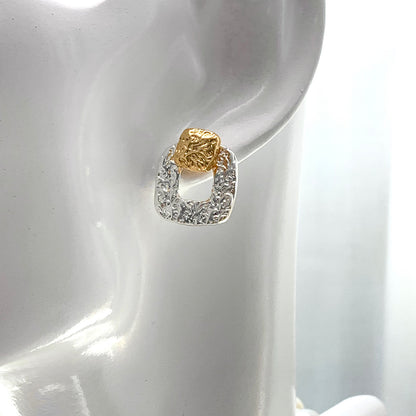 SQUARE CONTRAST EARRINGS