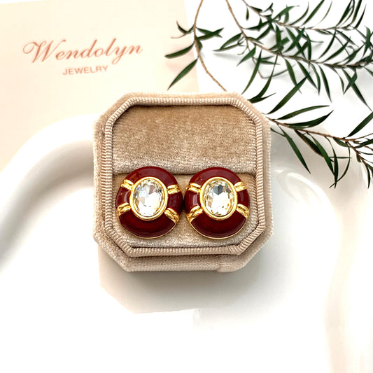 RED DIAMOND EARRINGS