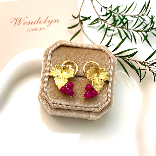 GOLDEN GRAPE EARRINGS