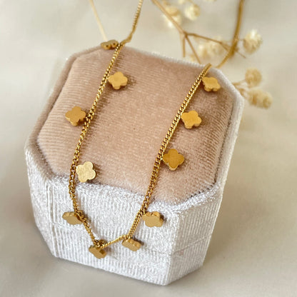 LEAF TESSEL NECKLACE