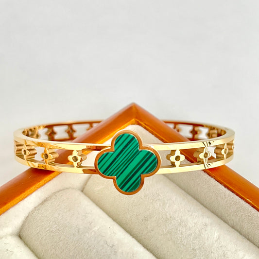 Emerald Clover Bracelet
