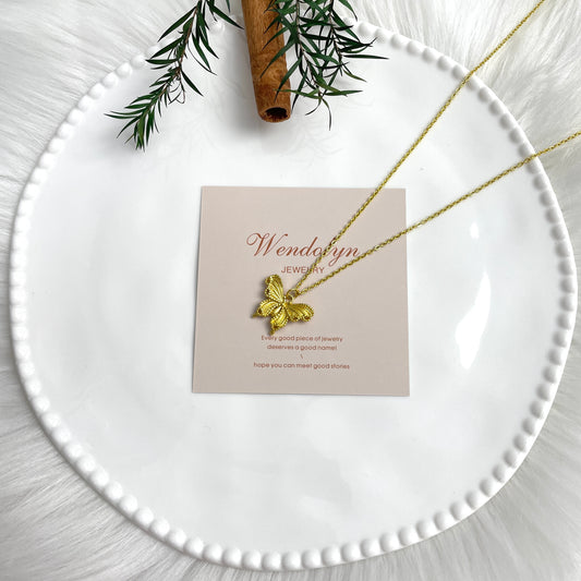 Golden Butterfly Necklace