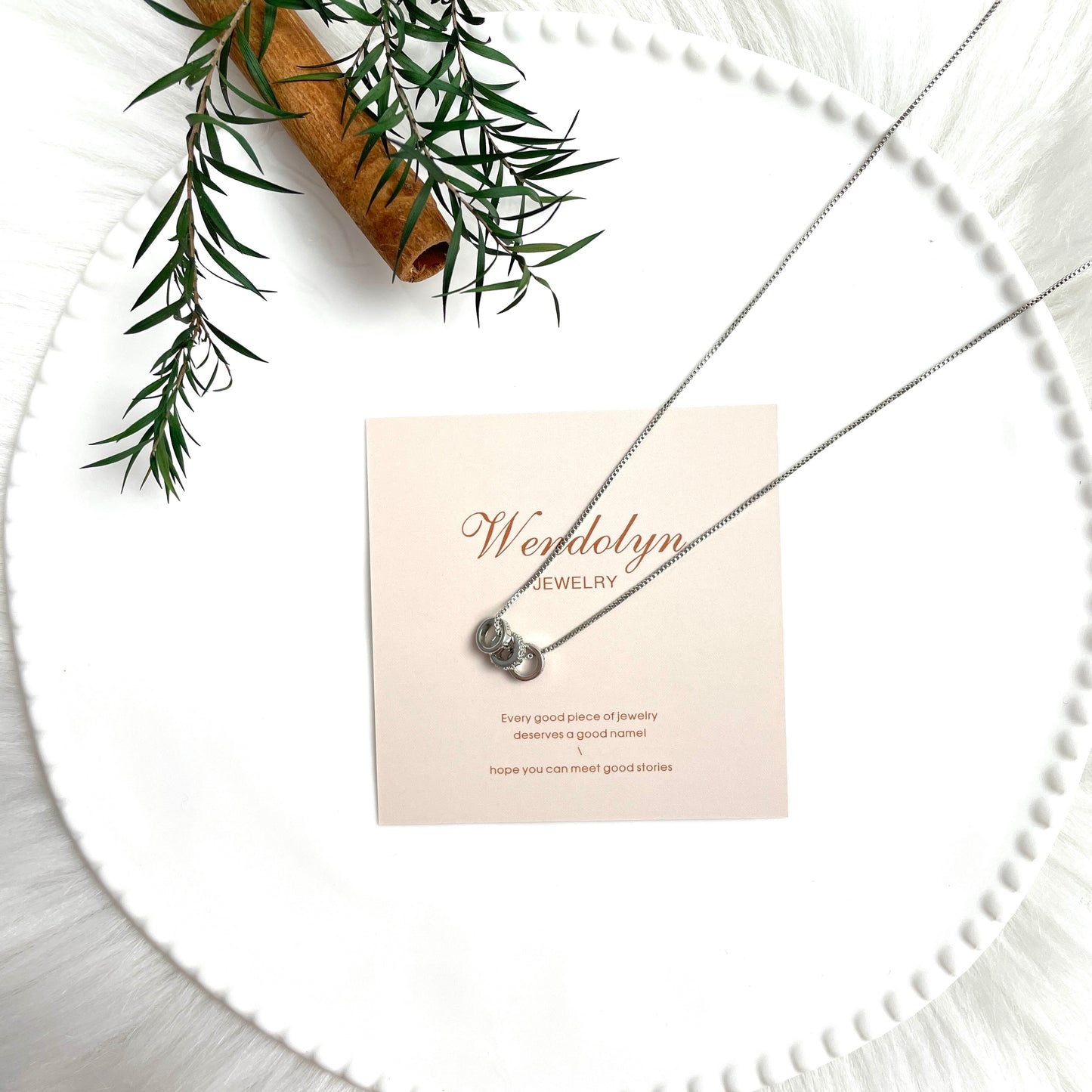 Silver Circle Necklace