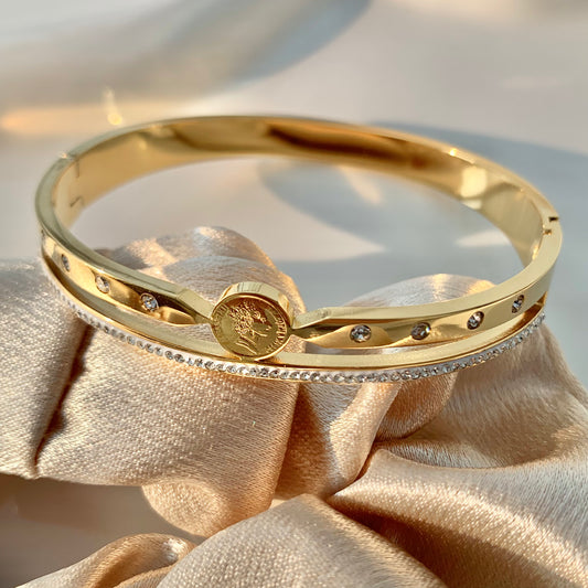 Golden Circle Zirconia Bracelet